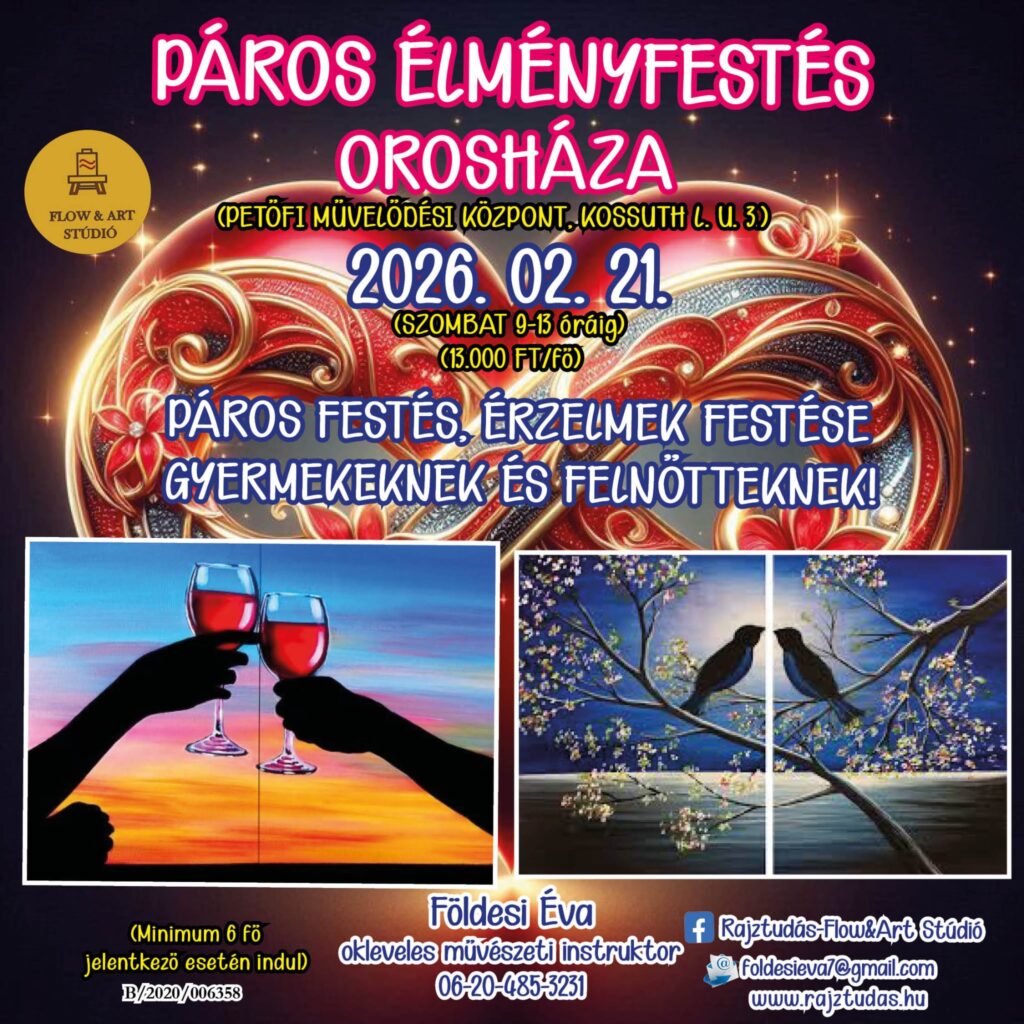 Páros élményfestés @ Petőfi Művelődési Központ