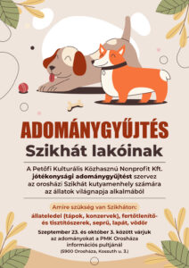 Adománygyűjtés Szikhát lakóinak @ Petőfi Művelődési Központ